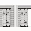 Modern Black and White Barn Doors with Sliding Track and Panel Design for Interior