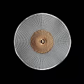 Modern Round Wall Light With Metal Mesh Silver And Gold Design For Interior Decor