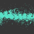 Garden Ornament With Slim Nozzles Splashing Water Streams On Black Background