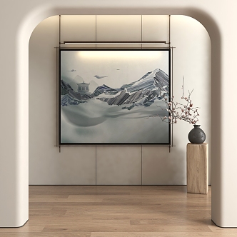 New Chinese Decorative Painting 3d model