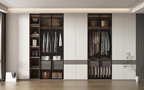 Modern Wardrobe Home Wardrobe 3d model