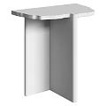 Modern Light Wood Side Table With Clean Lines And Minimalist Structure Design 3d model