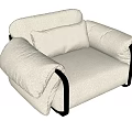 Single sofa 3d model