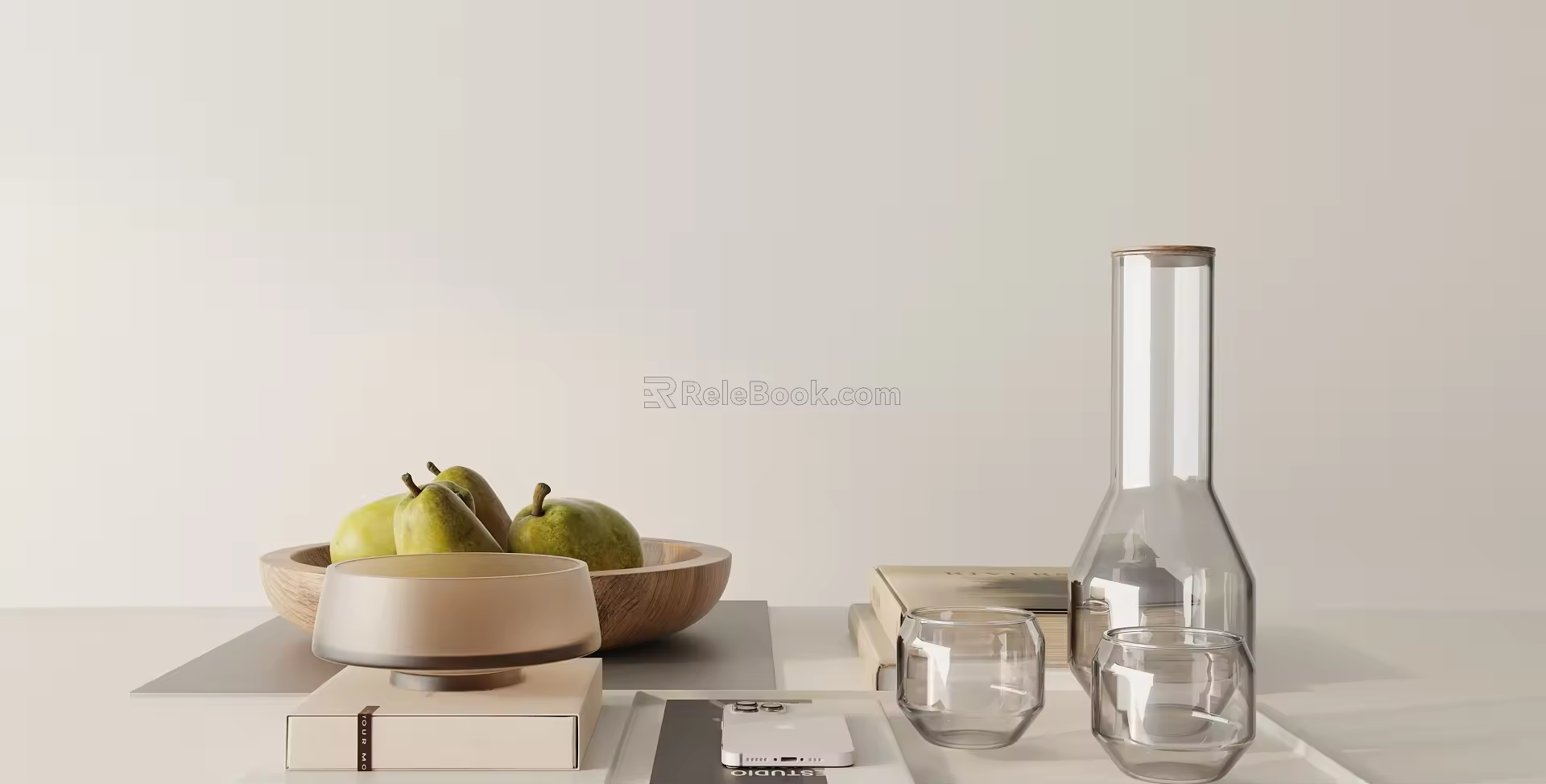 Modern ornaments combination 3d model