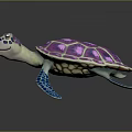 Turtle Cartoon Turtle Snapping Turtle Chickbill Turtle Reptile Cold Blooded Animal Reptile Class 3d model