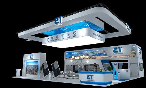 Modern Exhibition Booth Exhibition Hall 3d model