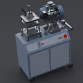 Industrial Equipment With Gray Body Control Panel Red Buttons And Wheels