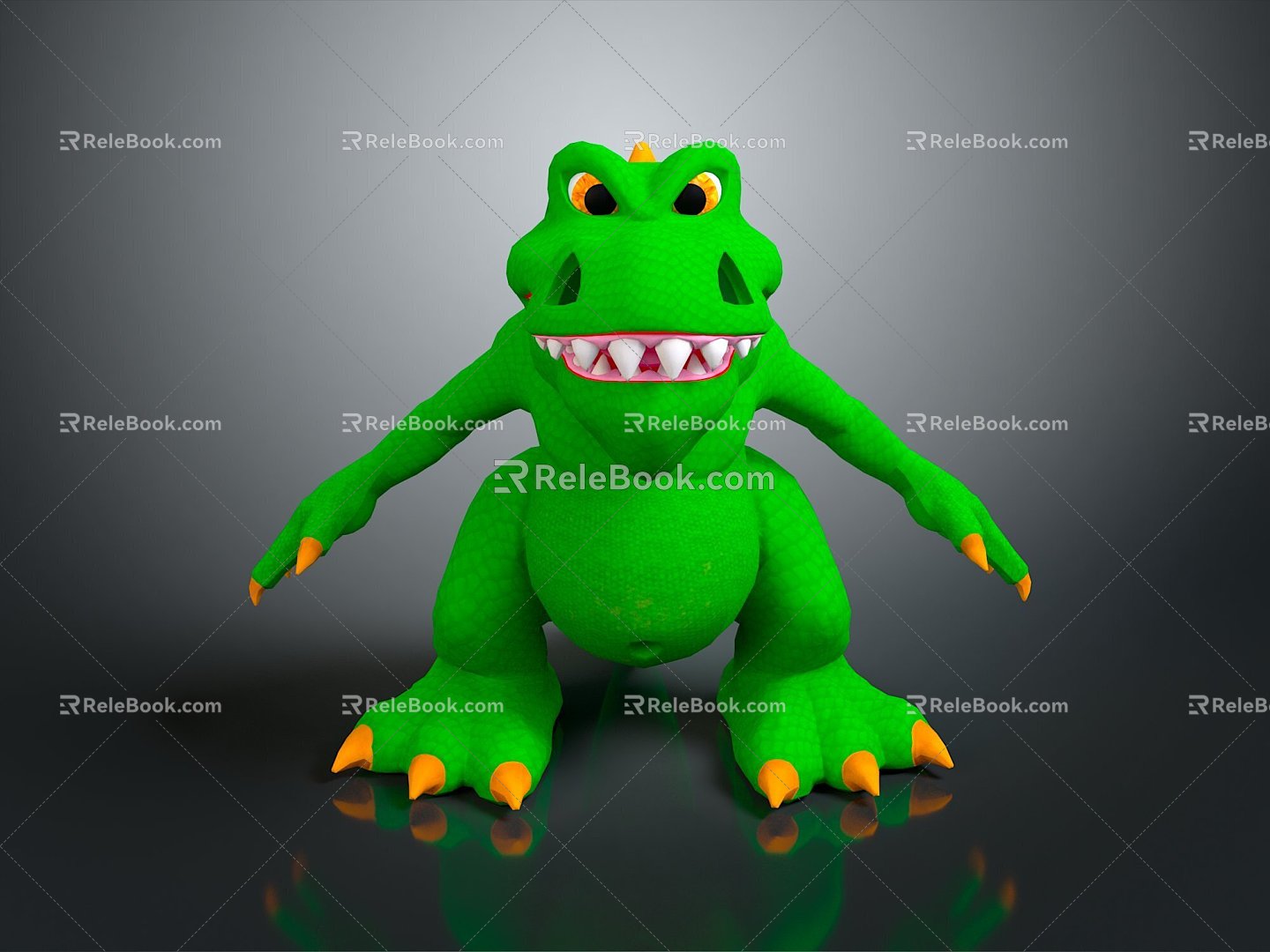 Modern Crocodile Cartoon Crocodile Anime Crocodile Alligator 3d model