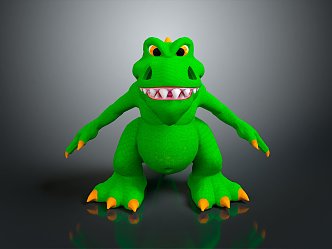 Modern Crocodile Cartoon Crocodile Anime Crocodile Alligator 3d model