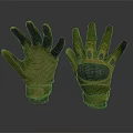 Tactical Military Gloves Olive Green Brown with Reinforced Palm Finger and Knuckle Design