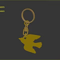 Modern Keychain Key Chain Key Ring Key Chain 3d model