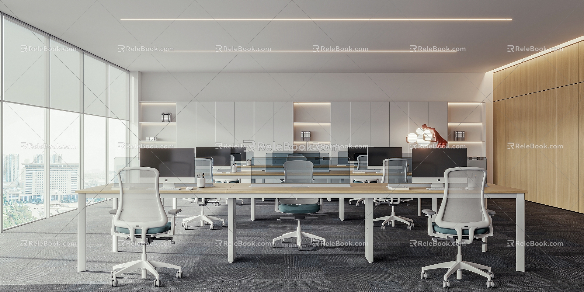 Open office area model