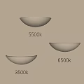 Wall Sconces Mounted On Wall With 3500k 5500k 6500k Color Temperatures