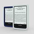 Pandabook E Readers Blue And White Models With Digital Book Display Screens