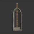 Decorative Gothic Style Window Frames For Home Decor With Various Designs 3d model