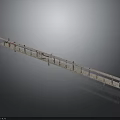 Sturdy Industrial Metal Scaffolding Equipment with Long Frame and Platform Rails