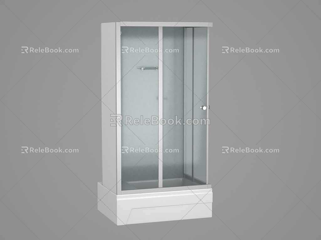 Modern Sauna Room Shower Room 3d model