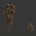 Textured Brown Stalactite Like Rock Formations With Hanging Projections Large And Small