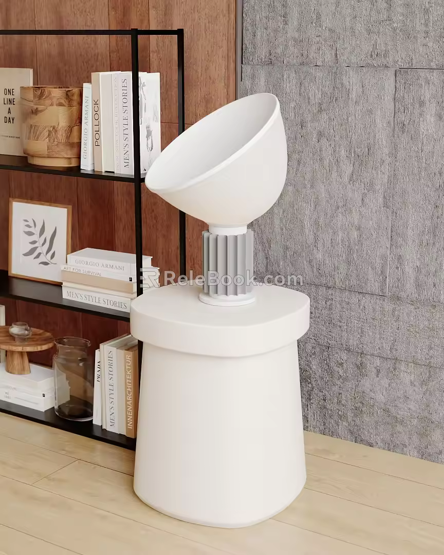 Table Lamp Table Lamp Side Bookshelf 3d model