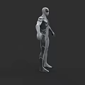 3D Spider Man Game And Movie Character In White Black Suit Standing Pose