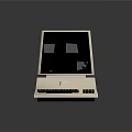 Vintage PET Computer Featuring Beige Casing Classic Monitor And Retro Keyboard Design