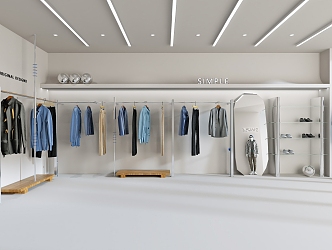 Modern Clothing Store Men's Clothing Store 3d model