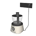 White Bosch Food Processors With Modern Design And Transparent Lids