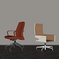 Modern Office Chairs in Multiple Colors with Swivel Wheels and Sleek Design