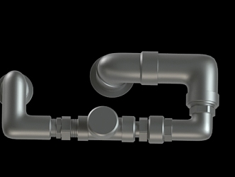 Modern Piping 3d model