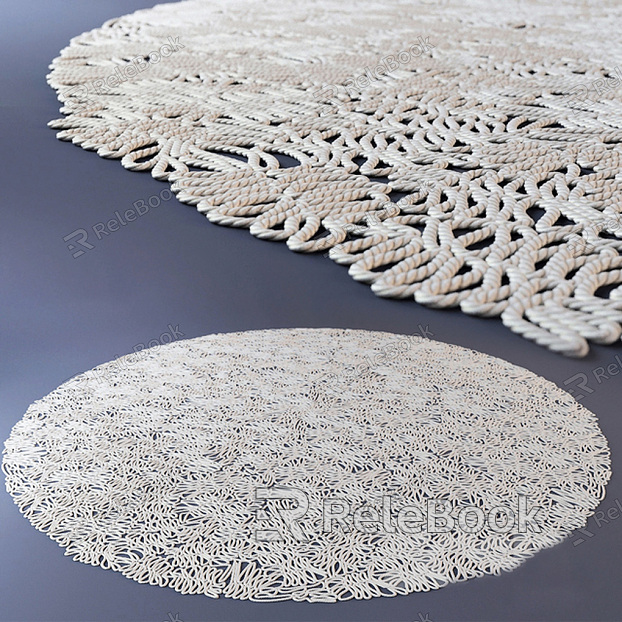 Modern Round Carpet Decoration model