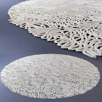 Modern Round Carpet Decoration 3d model