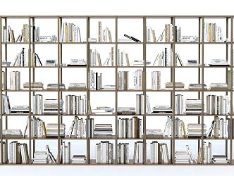 Modern Bookshelf Bookcase Book Accessories Storage Rack Decorative Rack 3d model