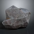 Natural Unpolished Stone Decorative Piece For Interior Design With Rough Texture And Irregular Shape
