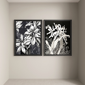 New Chinese Abstract Hanging Painting 3d model