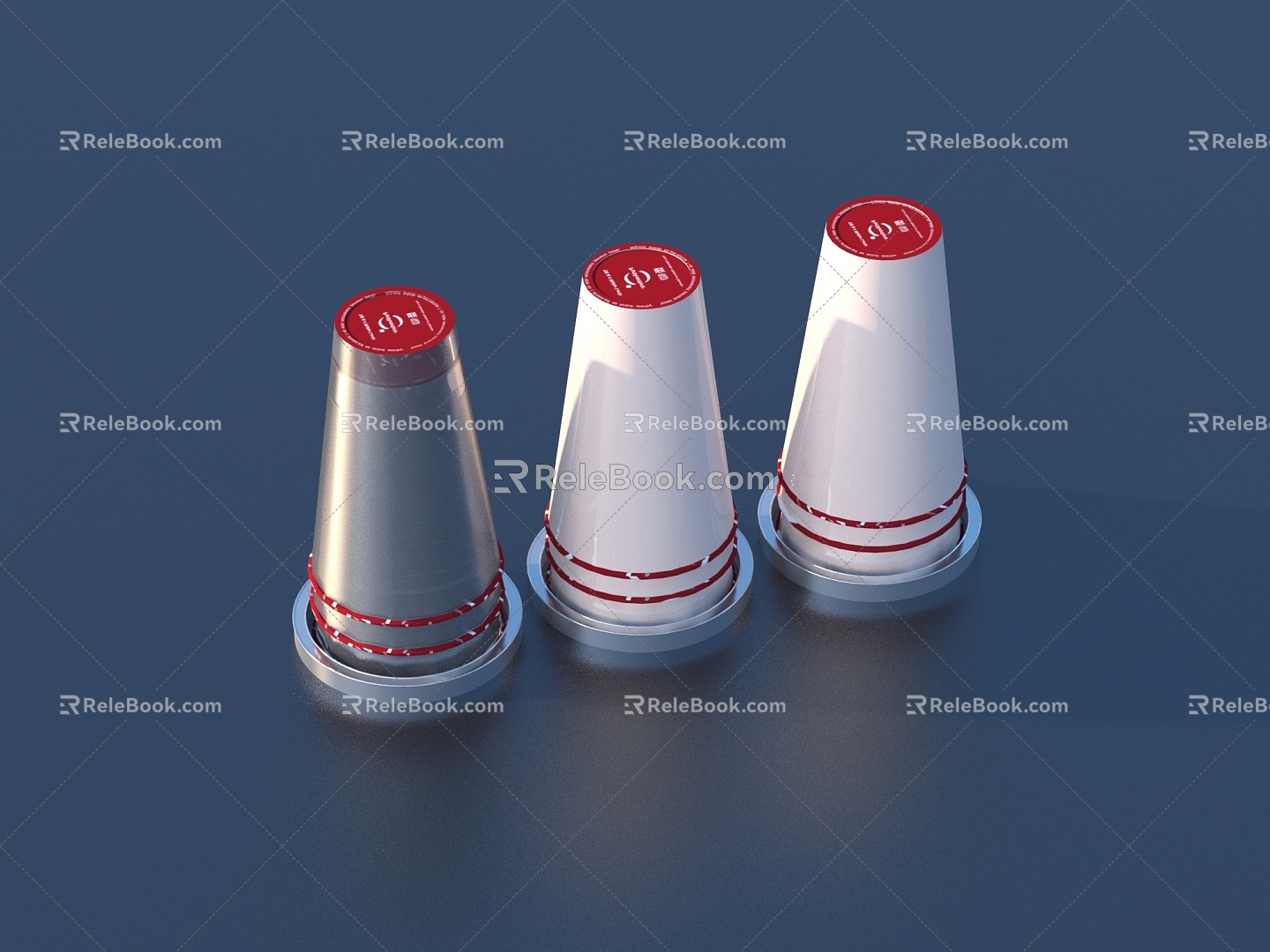 Disposable cup water cup 3d model