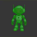 Robot Assistant Small Robot Butler Robot Butler Figure Game Figure 3d model