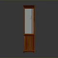 Mahogany Hexagonal Glass Door Display Cabinet With Corner Storage Design