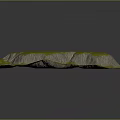 Realistic Natural Terrain With Lush Green Vegetation Rocky Cliffs And Undulating Landscape