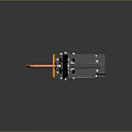Professional Welding Machine With Black Handle Orange Cable And Gray Body Design