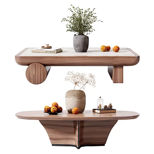 Quiet tea table tea table combination 3d model