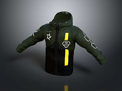 cotton-padded jacket down jacket goose down jacket thick clothes thick cotton-padded clothes autumn and winter clothing winter clothing autumn clothing 3d model