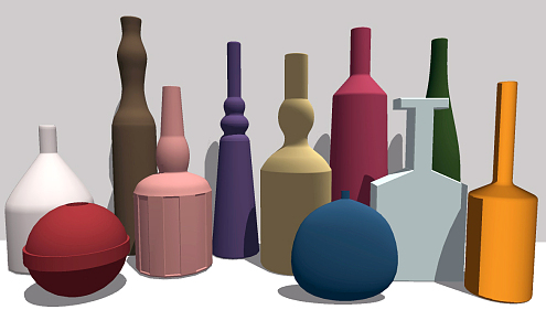 Modern Ceramic Ware Ceramic Ware Combination 3d model