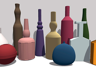 Modern Ceramic Ware Ceramic Ware Combination 3d model