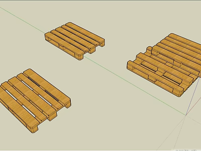 Wooden Pallet 3D Models With Various Stacking Designs And Arrangements 3d model