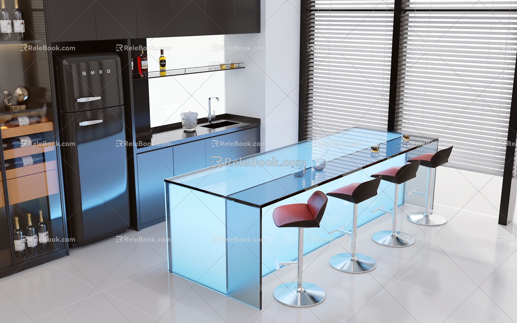 Modern Bar Counter Water Bar Counter Bar Counter Cabinet Decorative Cabinet Bar Counter 3d model