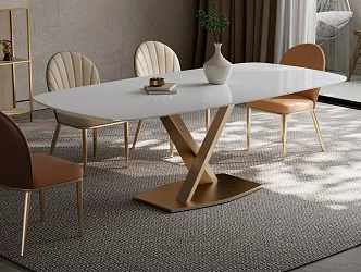 Table combination 3d model