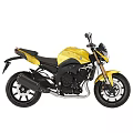 Yellow And Black Sport Motorcycle With Sleek Design