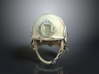 Tactical Military Weapon Helmet with Protective Visor Adjustable Straps and Combat Gear 3d model
