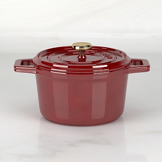 Soup pot enamel pot kitchenware ceramic 3d model