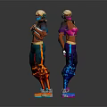Game And Movie Character With Colorful Outfits Helmet Futuristic Design And Glowing Sneakers